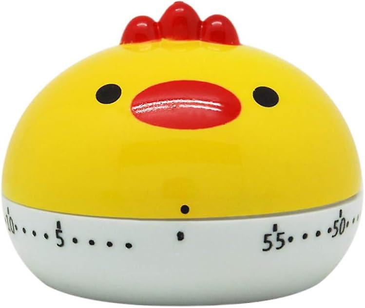 Cute Cartoon Chicken Kitchen Timer Mechanical Timer Manual Timer Reminder Alarm Clock 55 Minutes