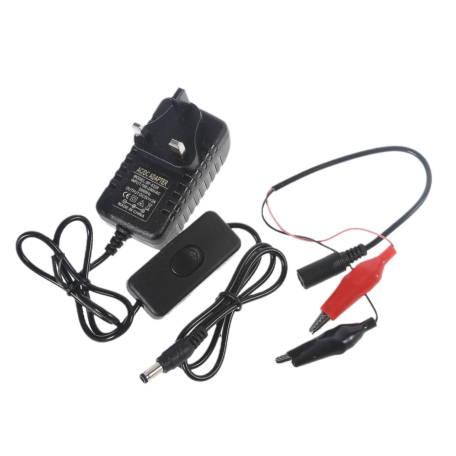 Ac Power Supply Adapter 3v Compatible With Aaa Aa C D Battery Replacement 2x 1.5v Battery