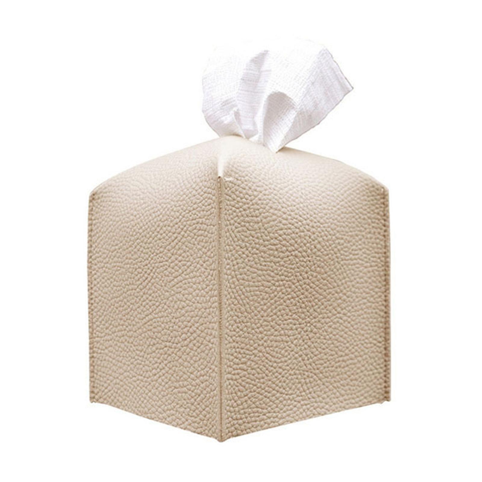 Square Foldable Functional Tissue Box Smooth Texture Easily Clean Tissue Holder For Restaurant Hotel And Home Use