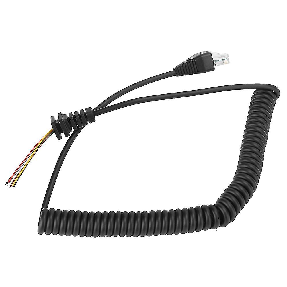 67A8J Spring Telephone Cable for Yaesu FT‑450, FT‑817, FT‑817ND and FT‑900 Microphone