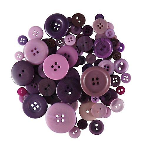 Mixed Plastic Assorted Buttons & Shapes
