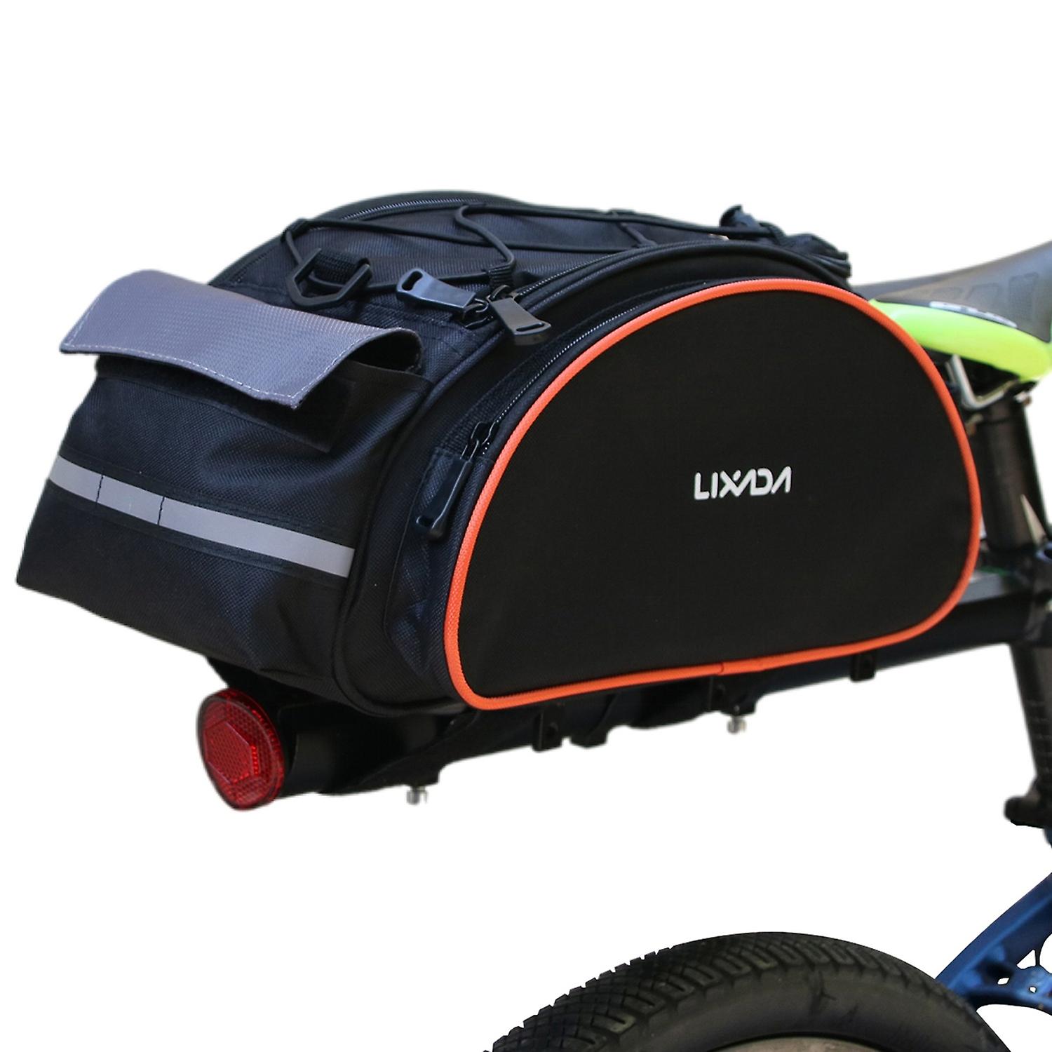 13L Multifunctional Bicycle Rear Seat Bag Outdoor Cycling Bike Rack Seat Bag Rear Trunk Pannier Back