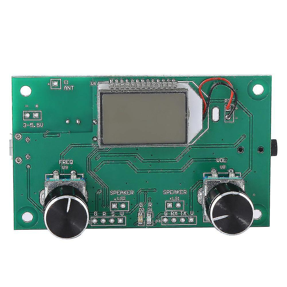 Fm Radio Receiver Module 87-108mhz Frequency Modulation Stereo Receiving Board With Lcd Digital Dis