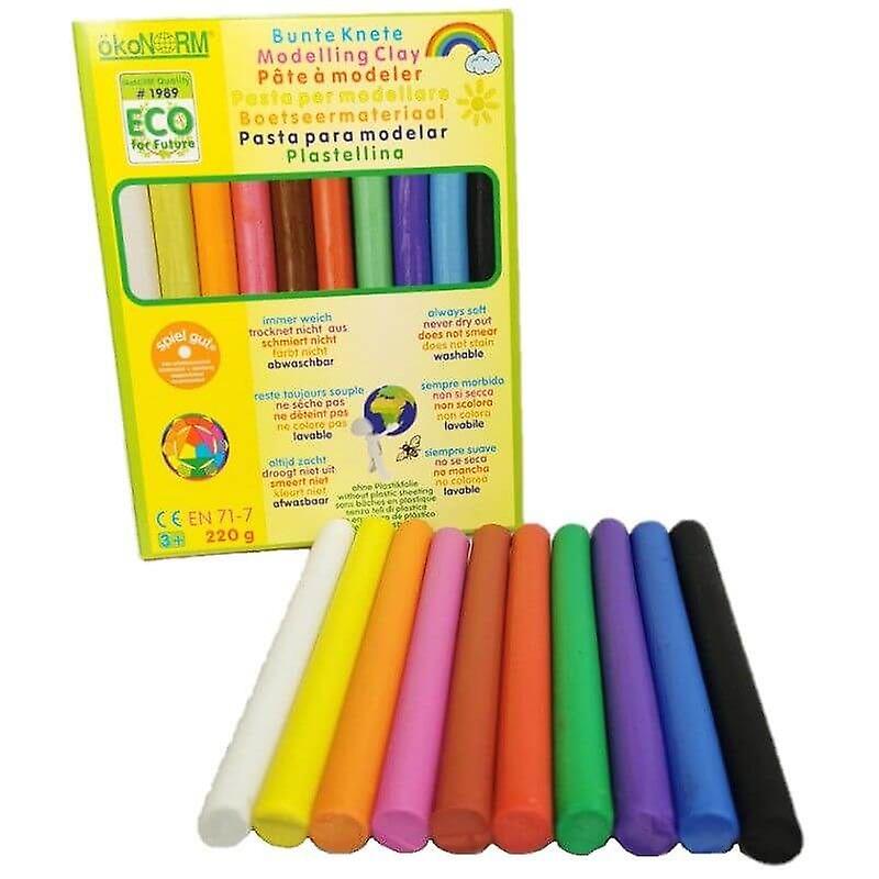 Box of 10 colors modeling clay - 220 g