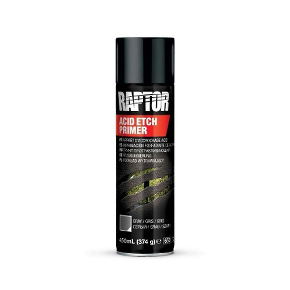 Raptor Primer Acid Etch formula 450mL Spray Grey Crack Resistant Basic Color