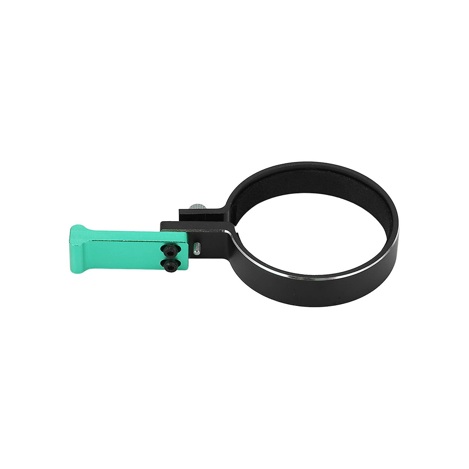 Aluminum Alloy RC Transmitter Metal Transmitter Steering Wheel Trigger One Handed Control Adapter for SCX10 Series RC Car ControllerGreen