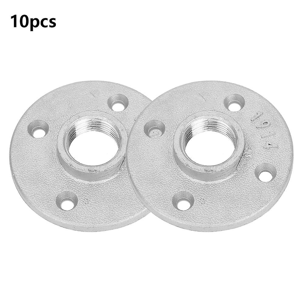 10Pcs DN20 3/4" British Thread Flange Base, 4 Holes, 79mm