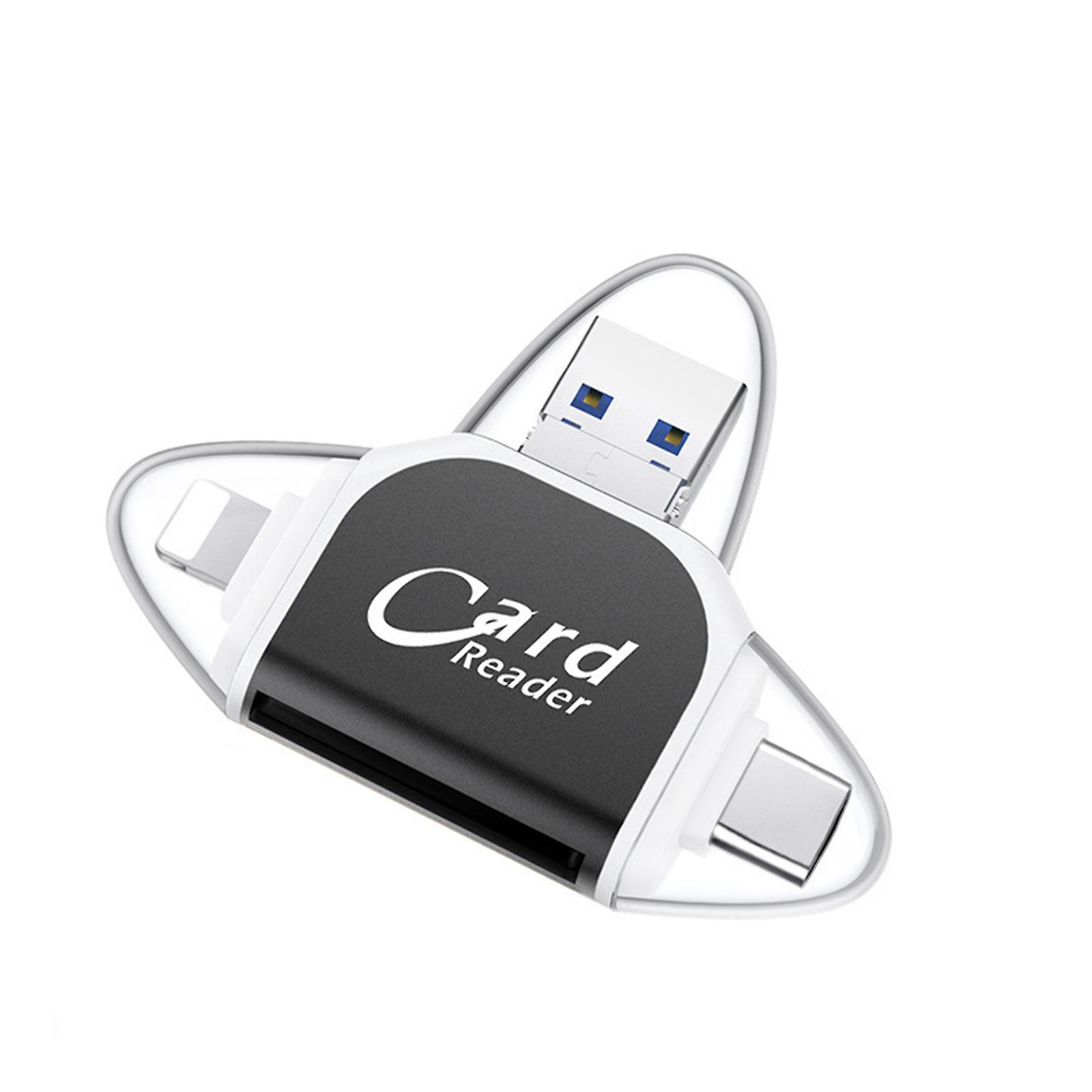Small Multi-Purpose Card Reader Lightweight Durable Card Reader for Phone Tablet Laptops
