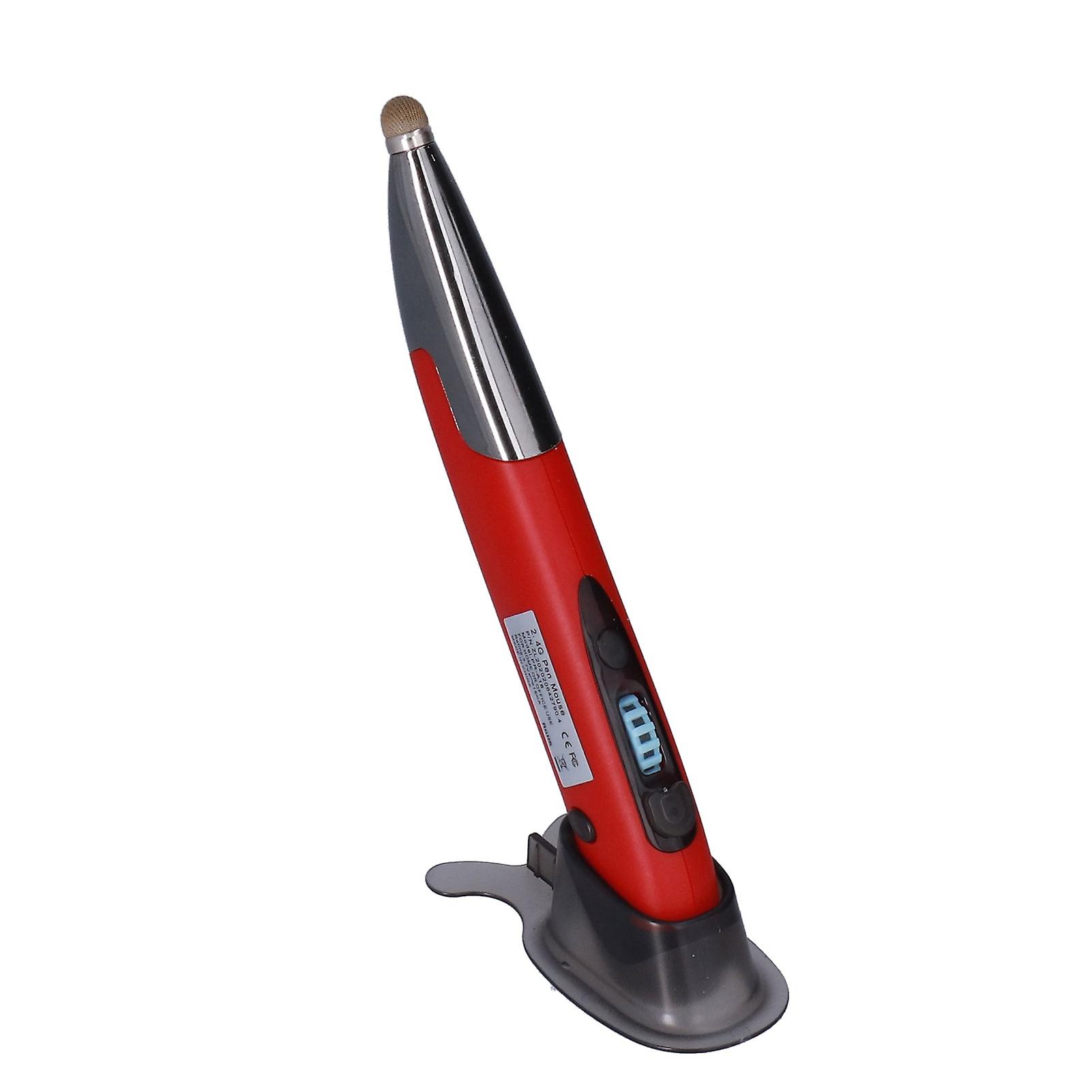 Mouse Pen Wireless 2.4GHz Creativity Extremely Handover Computer Stylus for PC LaptopRed