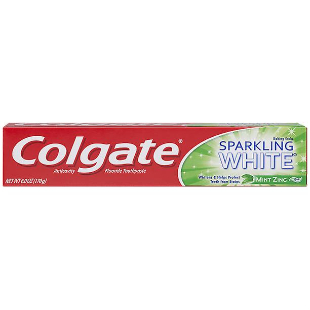Colgate Sparkling White Whitening Toothpaste, Mint Zing - 6.0 Ounce