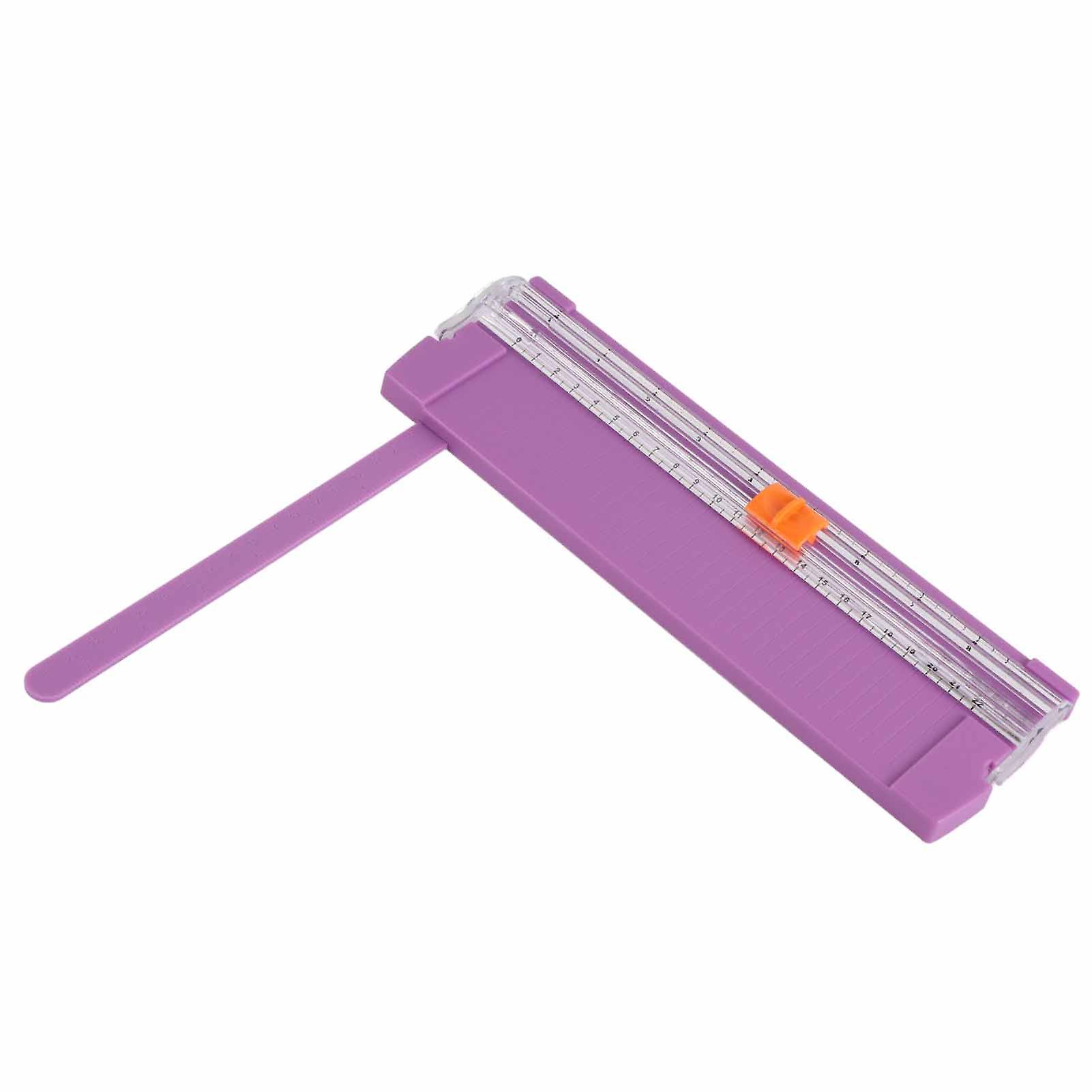 Small Foldable A4 Paper Cutter Lightweight Mini Trimmer Dark Purple