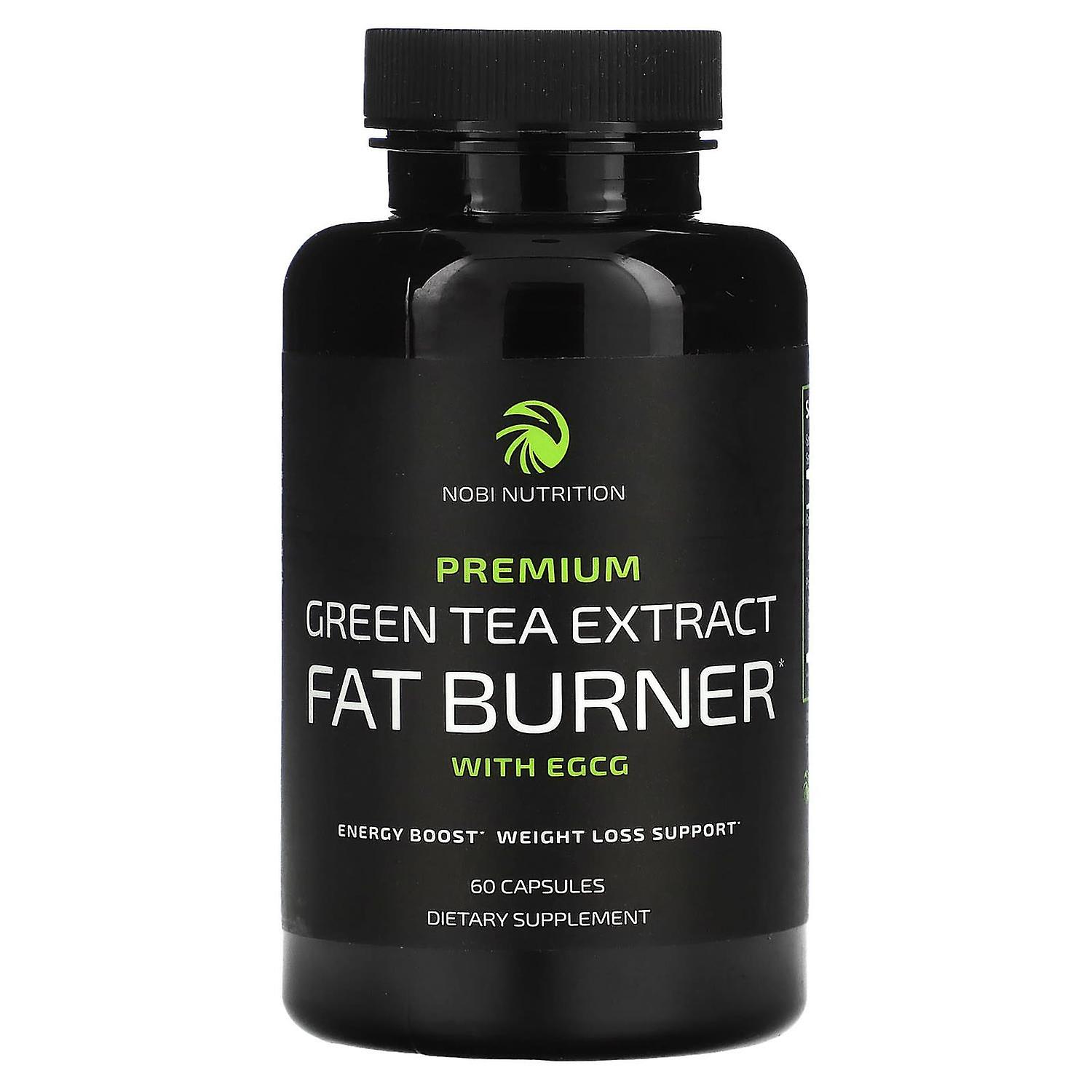Nobi Nutrition, Premium Green Tea Extract Fat Burner with EGCG, 60 Capsules