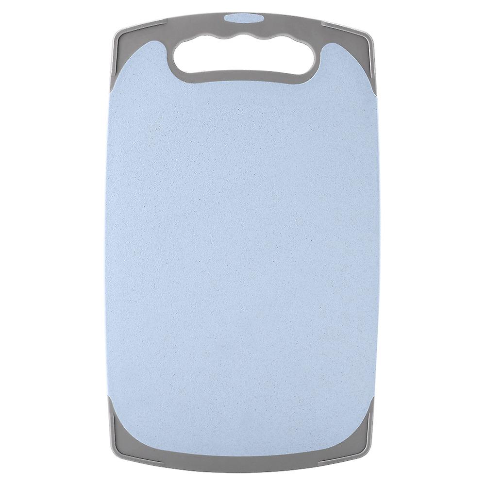 Antibacterial Wheat Straw Chopping Board Non-slip Cutting Board Kitchen Tool (Blue)