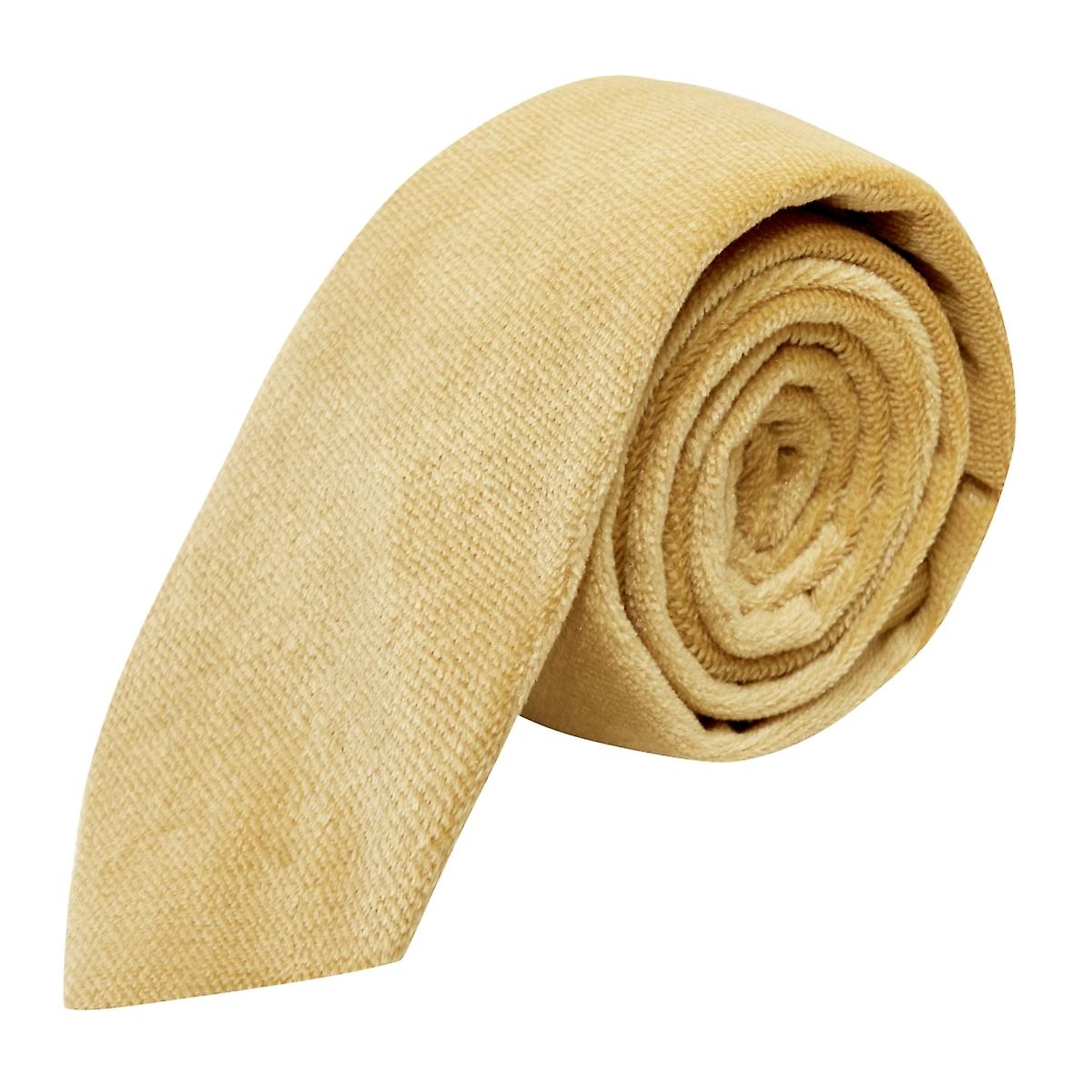 Heritage Gold Textured Velvet Tie