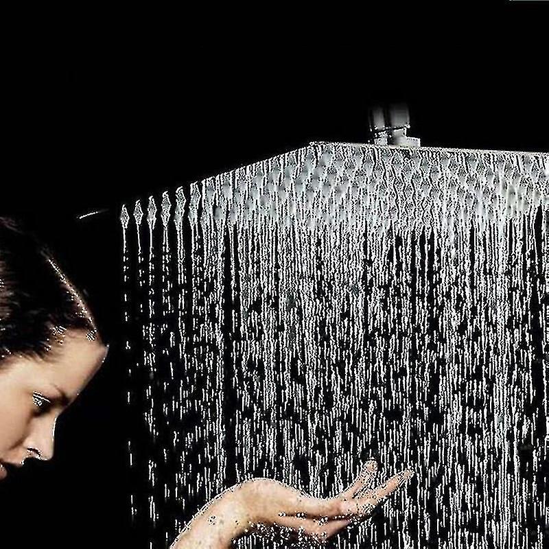 Stainless Steel Ultra-Thin Rainfall Shower Head - 10/8/6 Inch