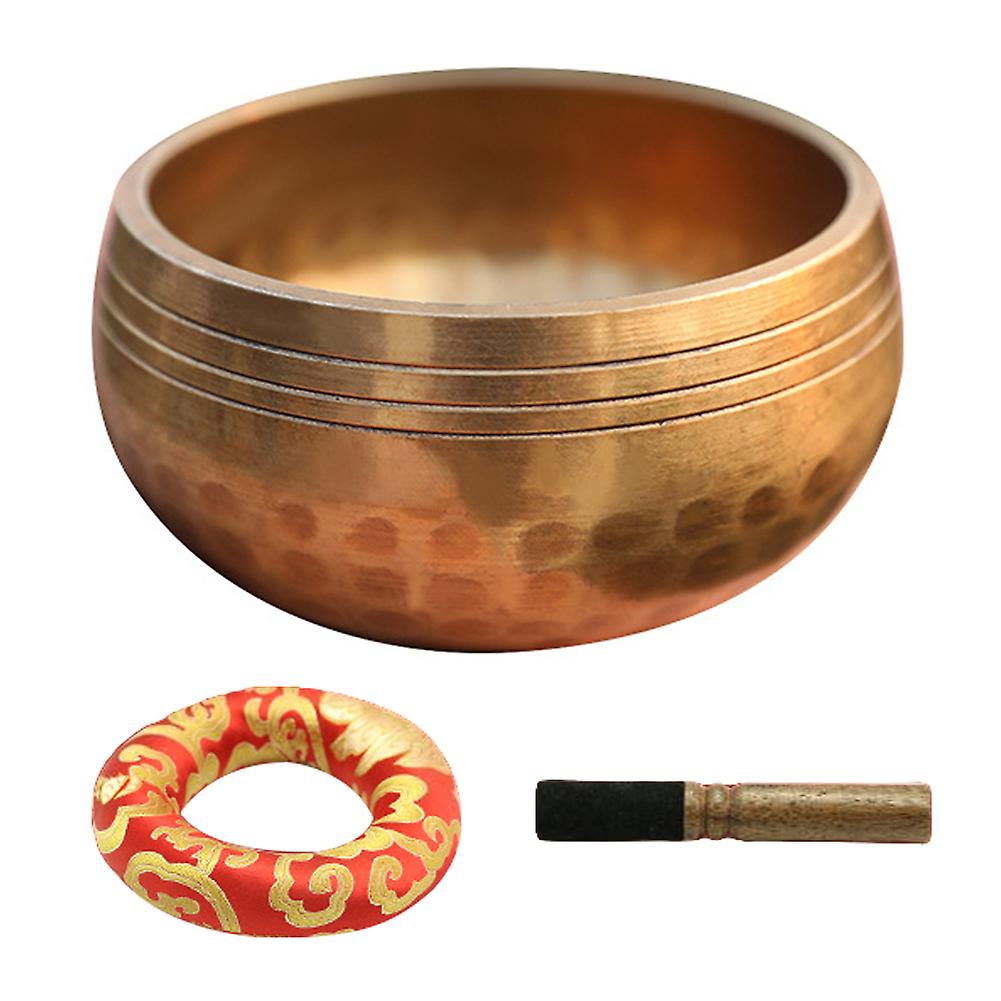 Yoga Handcrafted Chanting Bowl Ornaments Crisp-sound Handcrafted Buddhist bowl for Meditation
