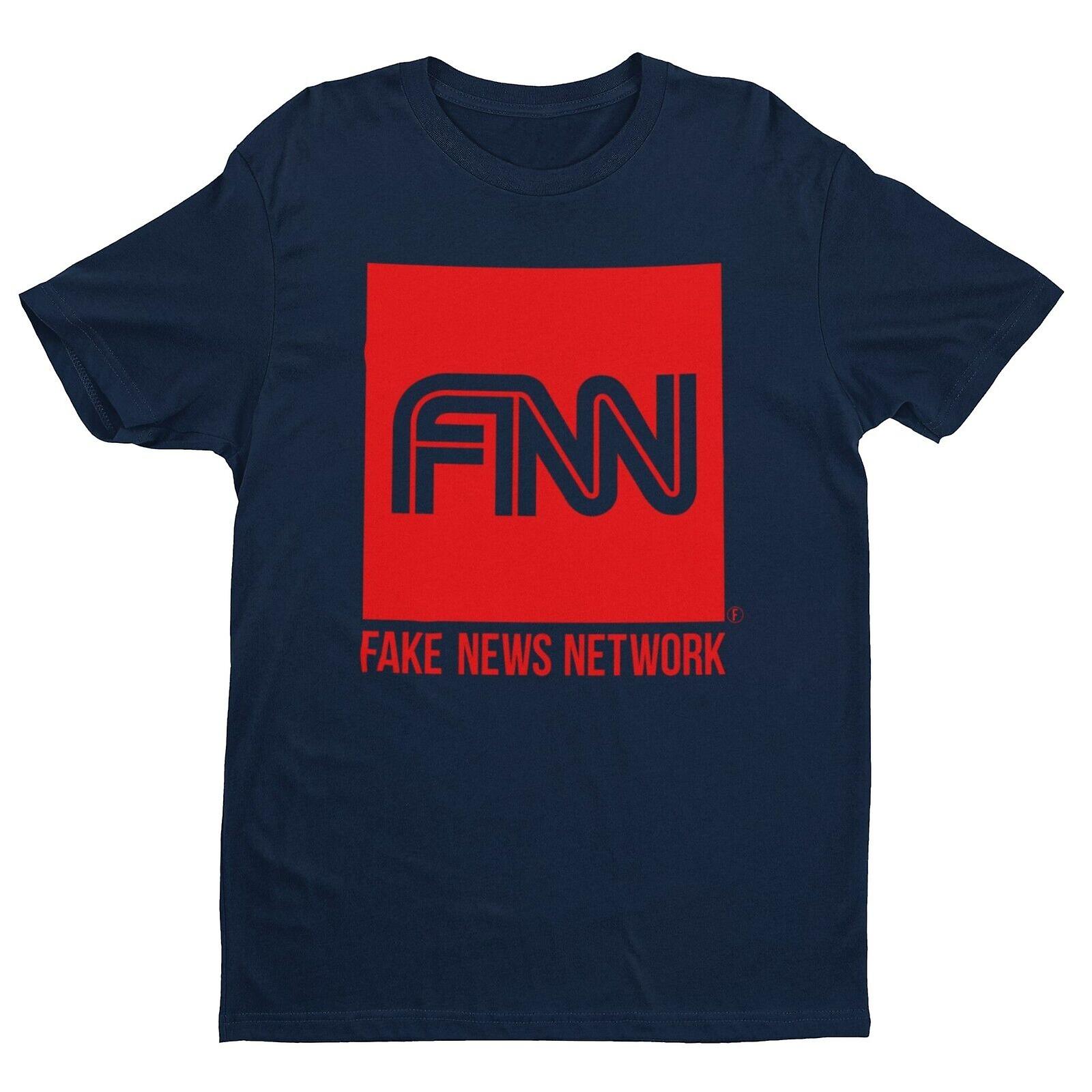 Fake News Network Funny Parody T Shirt Trump Donald Network Tv Conservative