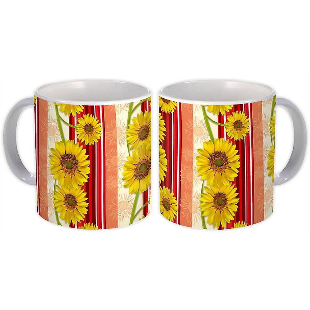 Gift Mug: Sunflowers Cluster Orange