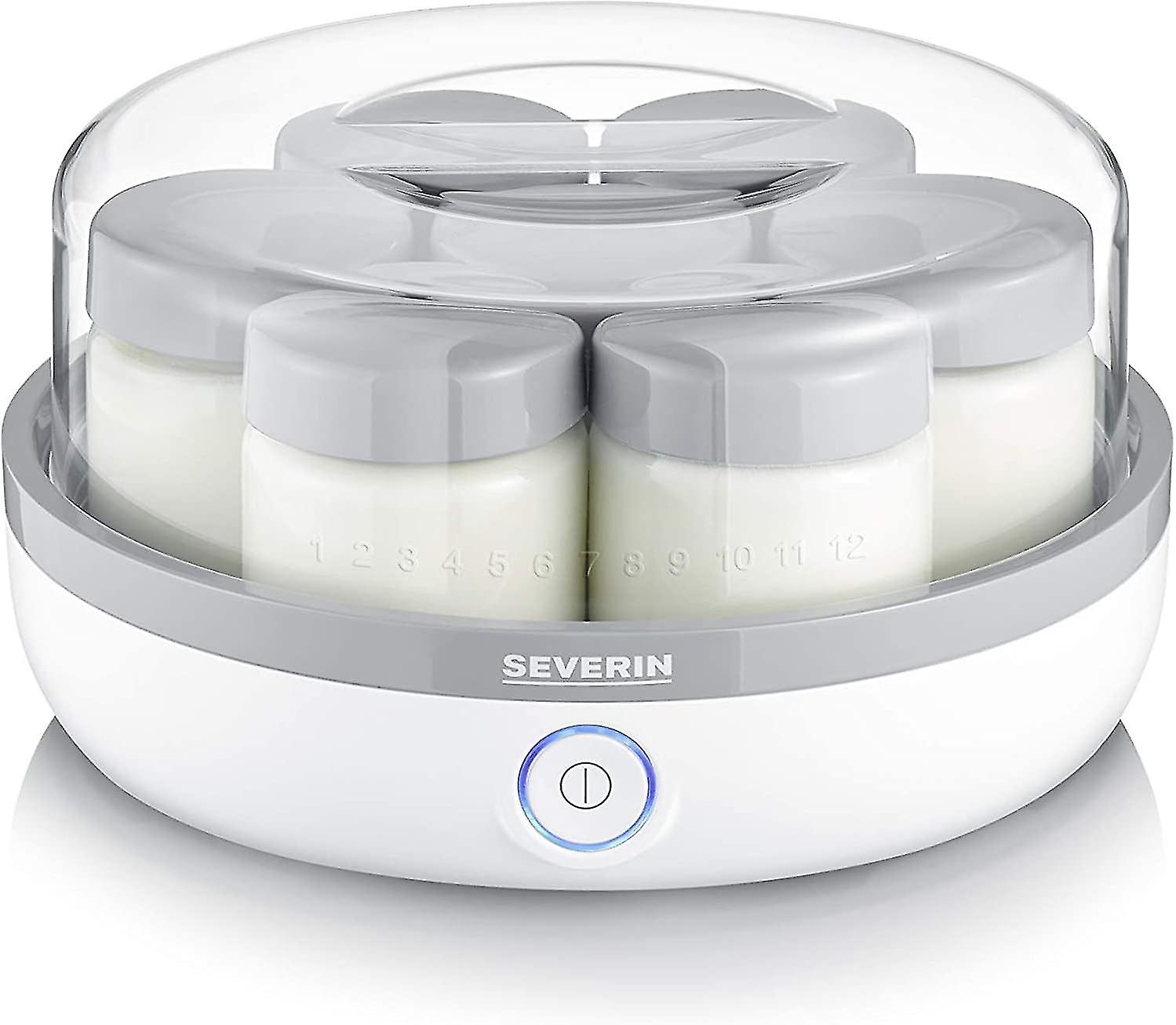 Compact yoghurt maker including 7 cans of 150 ml, BPA free, memo scale, ideal for homemade yoghurts
