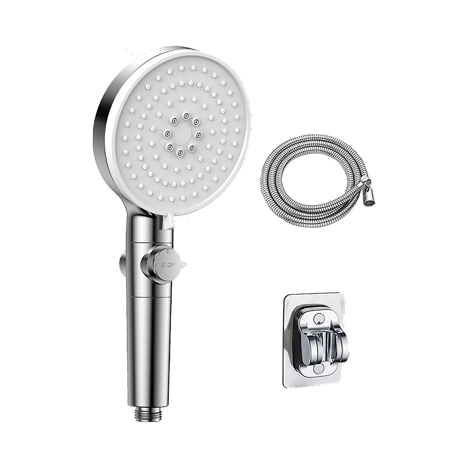 High Pressure Shower Head 5 Spray Modes Long Hose Handheld Spray with Filter