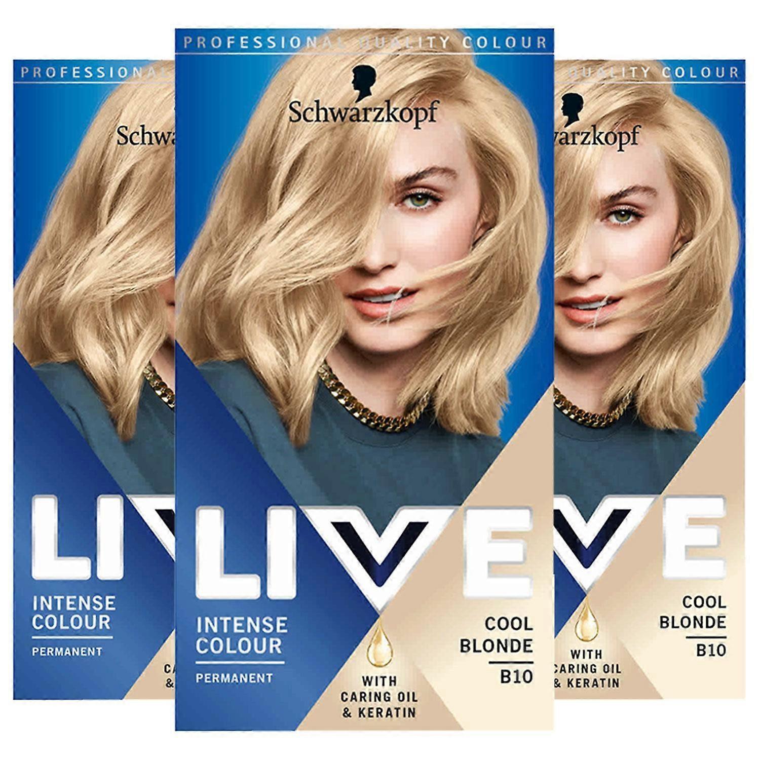 施华蔻活力亮泽染发剂 B10 酷金色 x 3