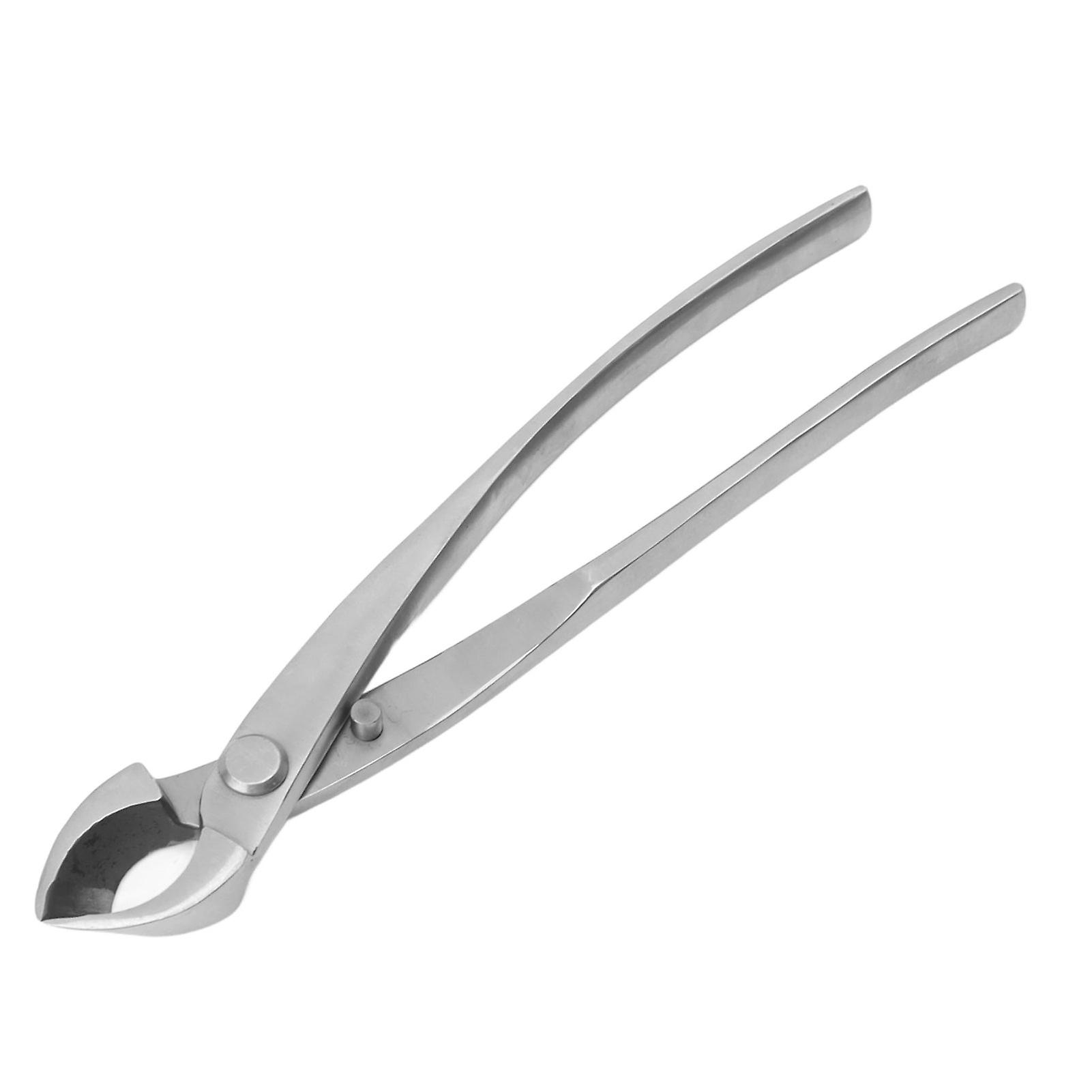 Bonsai Concave Branch Cutter 20.3cm Silver Chrome Alloy Tool