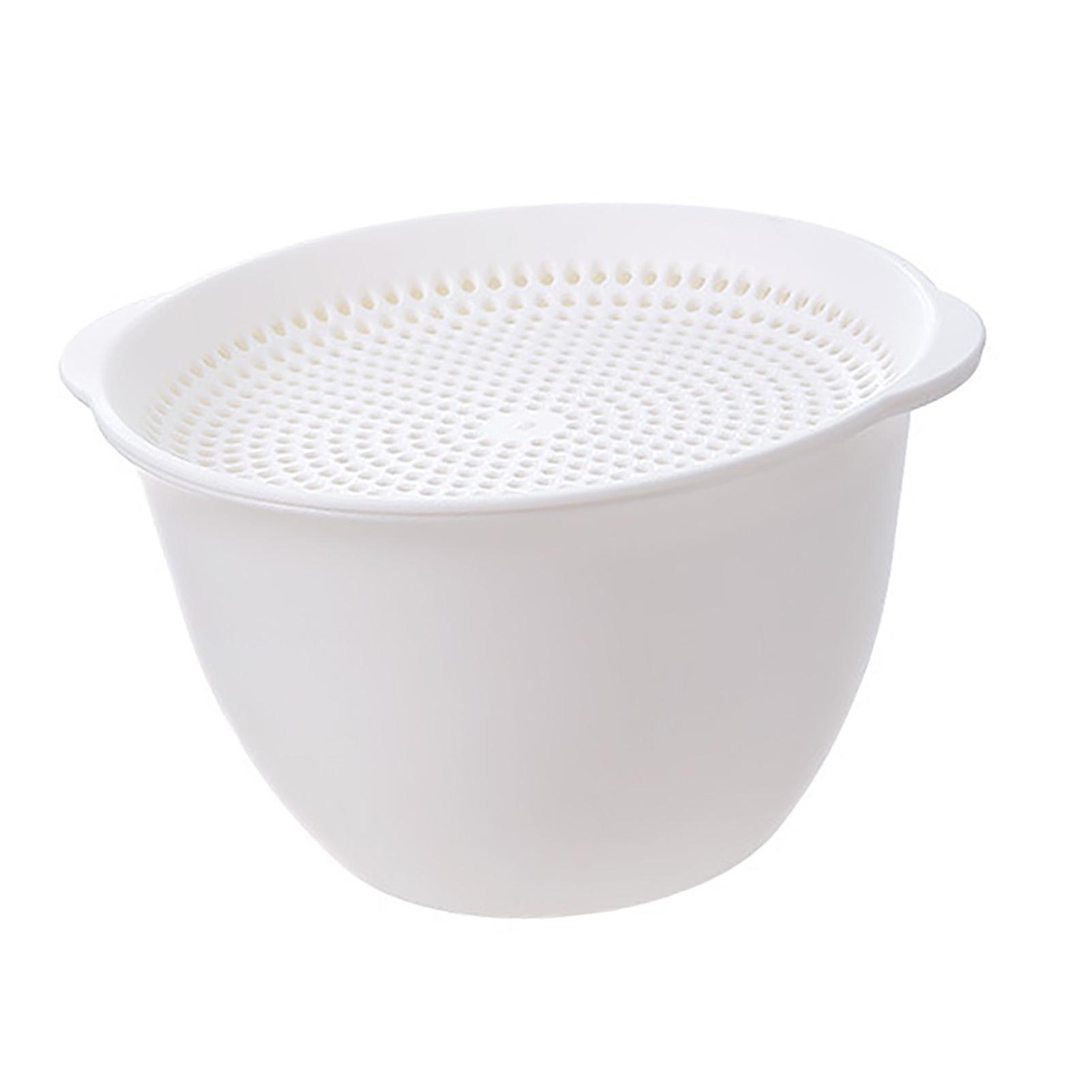 Fruit Strainer Basket PP 17x9.5cm Large Capacity Quick Drain