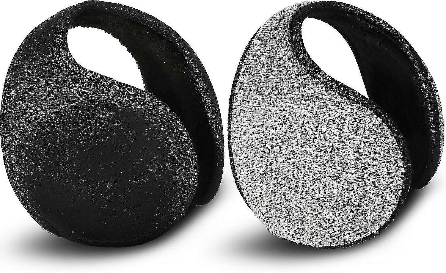 Lot de 2 cache-oreilles en molleton - Accessoire d’hiver
