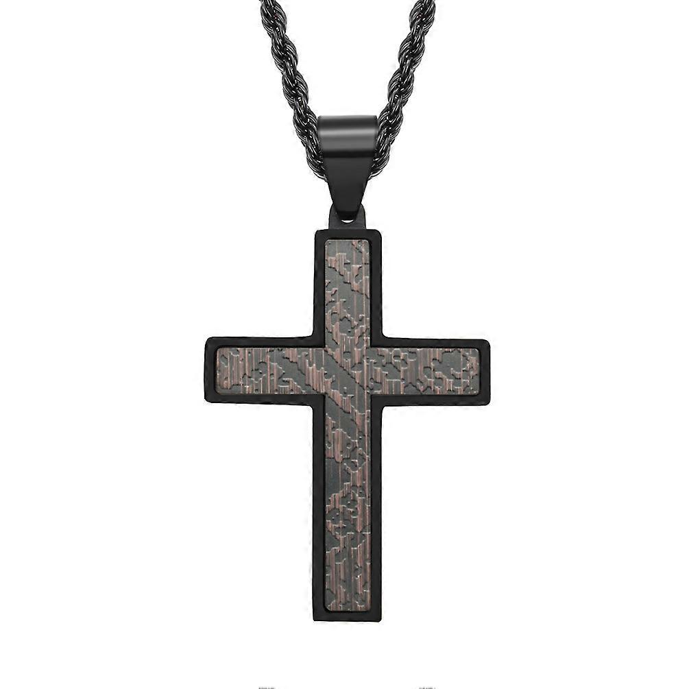 Fiusem Cross Necklace For Men, Cross Pendant Necklace And Cross Chain