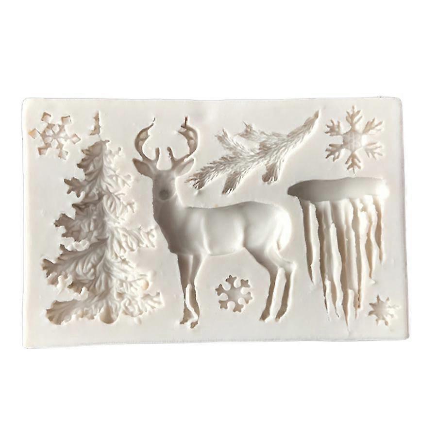 Silicone Mold Mold Snowflake Elk Christmas Tree