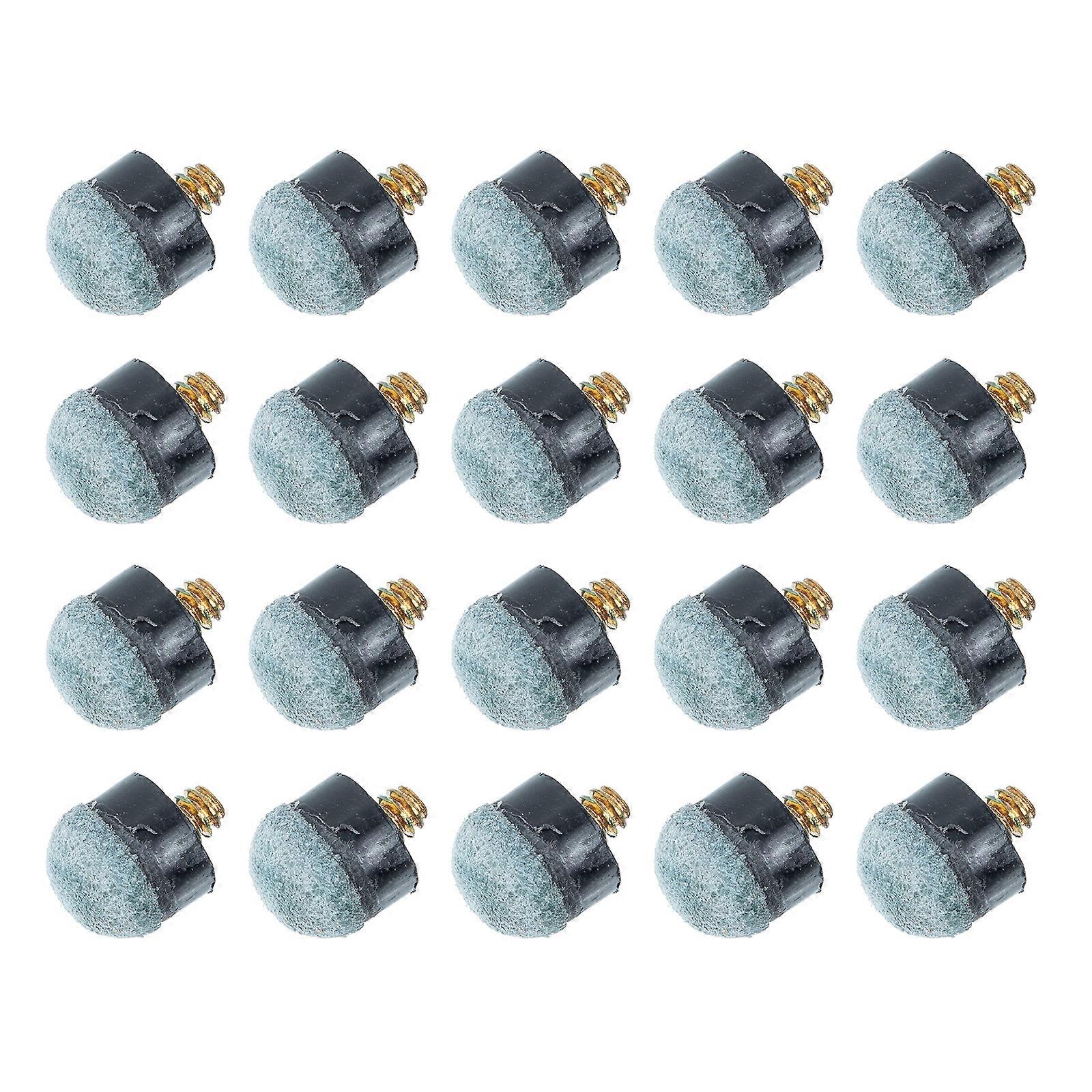 20 Pcs Pool Cue Tips Leather Billiard Cue Tips Leather Pool Cue Replacement Tips