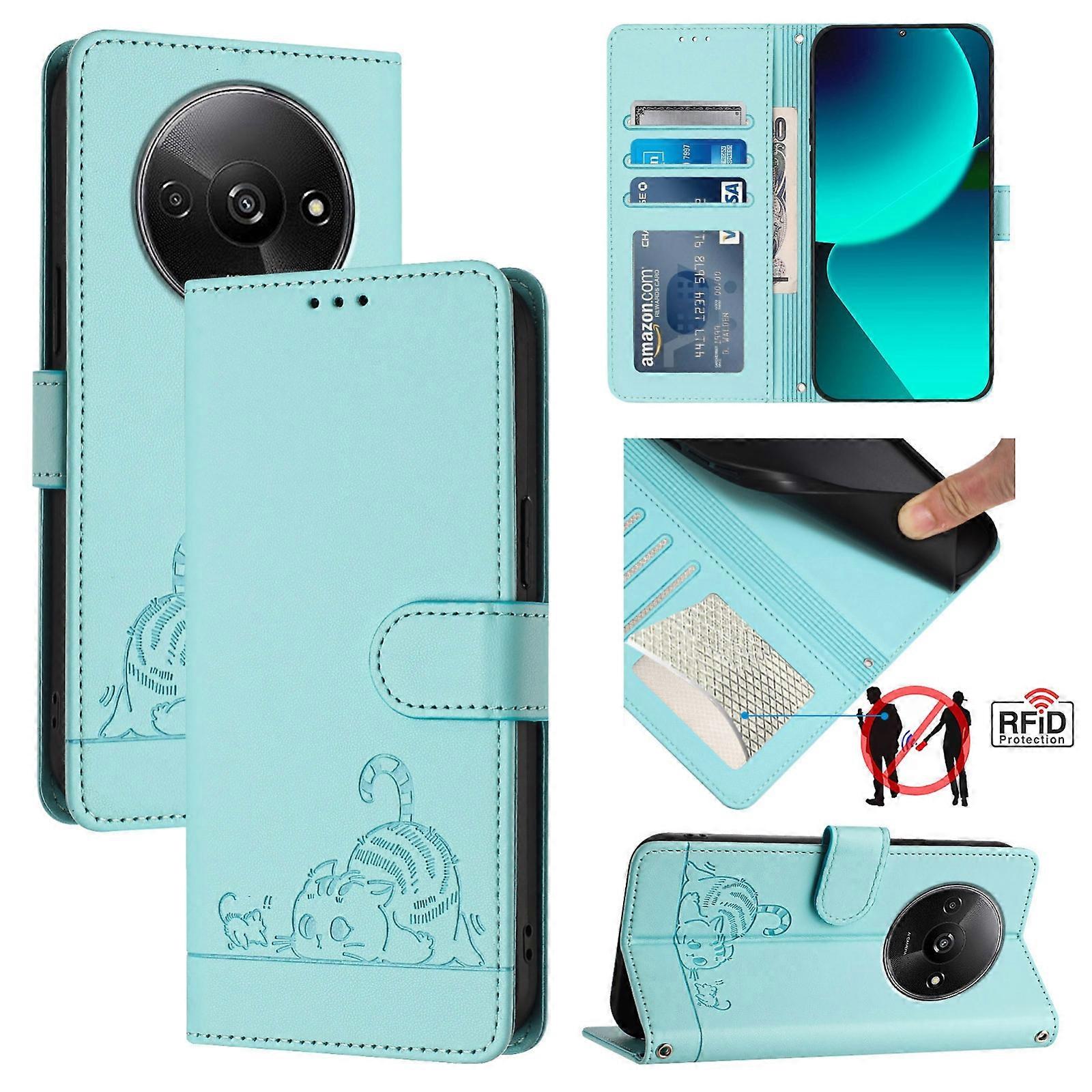 Cat Pattern Case For  Xiaomi POCO C61 4G Global