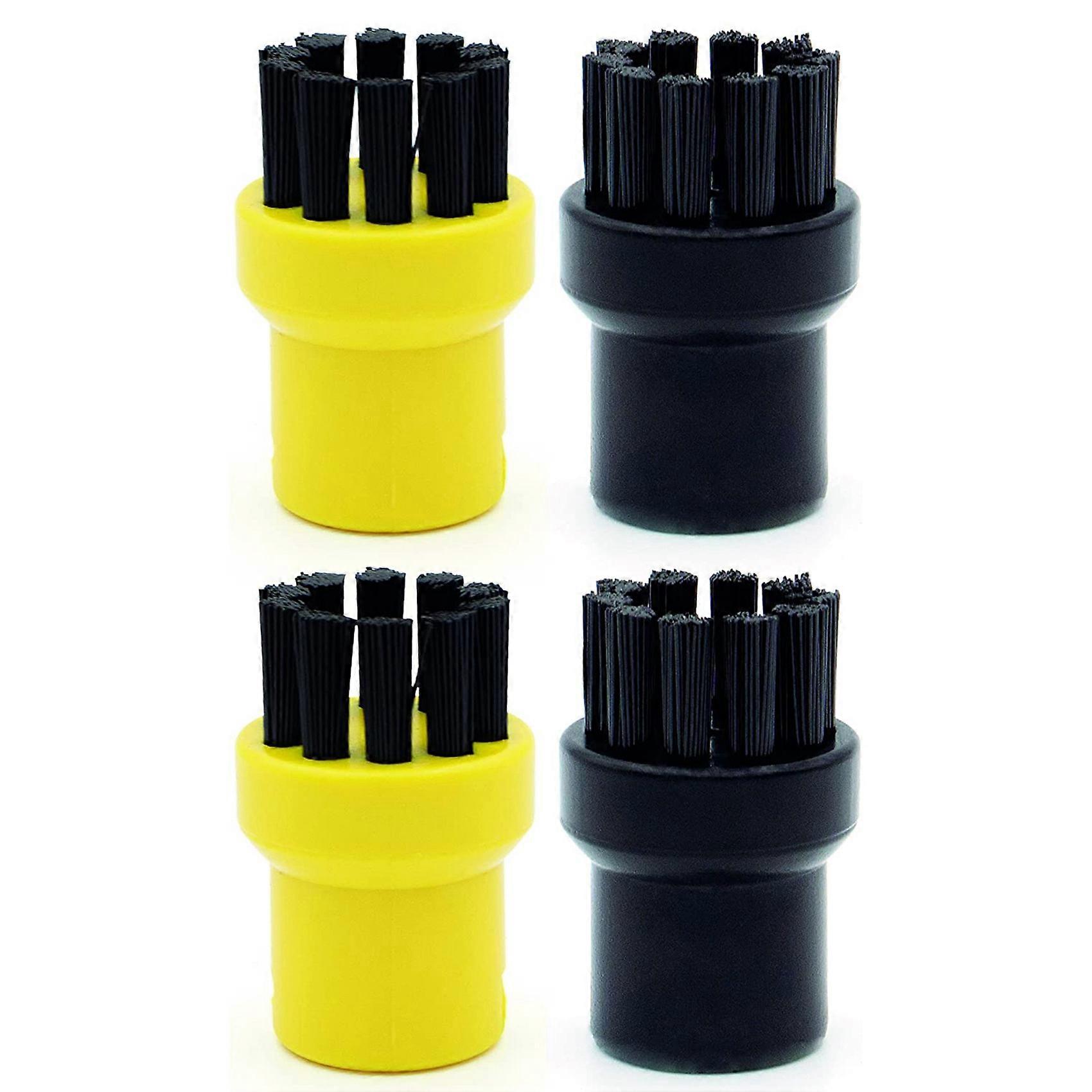 Round Brush Set [4 Pieces] Suitable for Steam Cleaner Accessories, Round Brush