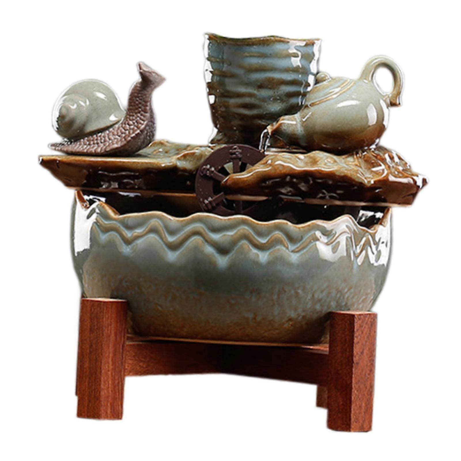 منضدية نافورة المياه شلال الديكور لهدية المزرعة هووسورمينغ