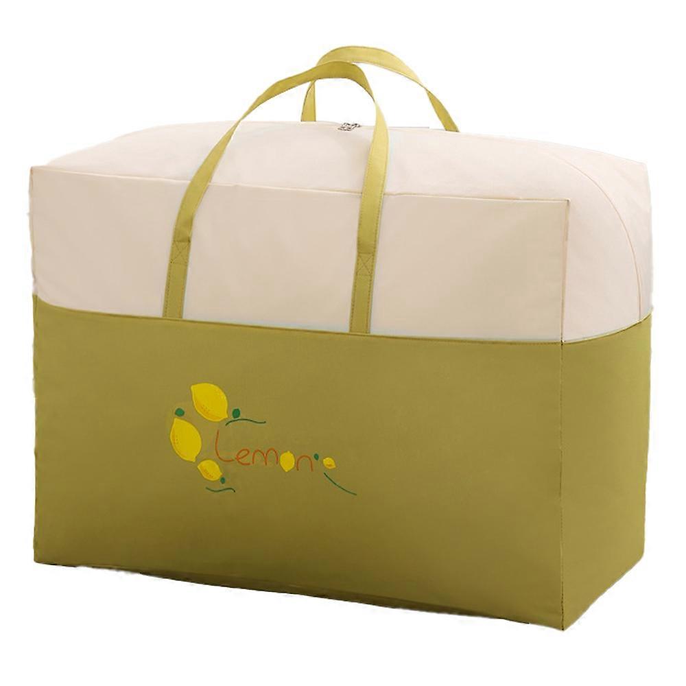 Folding Clothes Storage Bag with Reinforced Handle for Bedding Zipper Comforter Storage Bag
