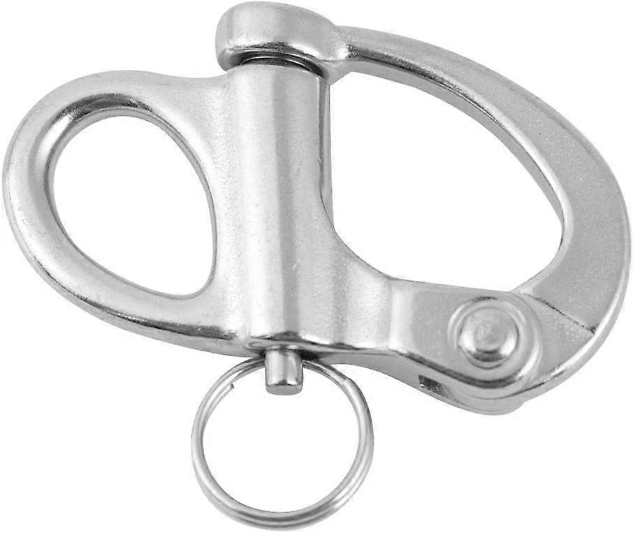 Fast øye spenne sjakkel hurtigutløser rigging marine entrainment nøkkelring (96MM)