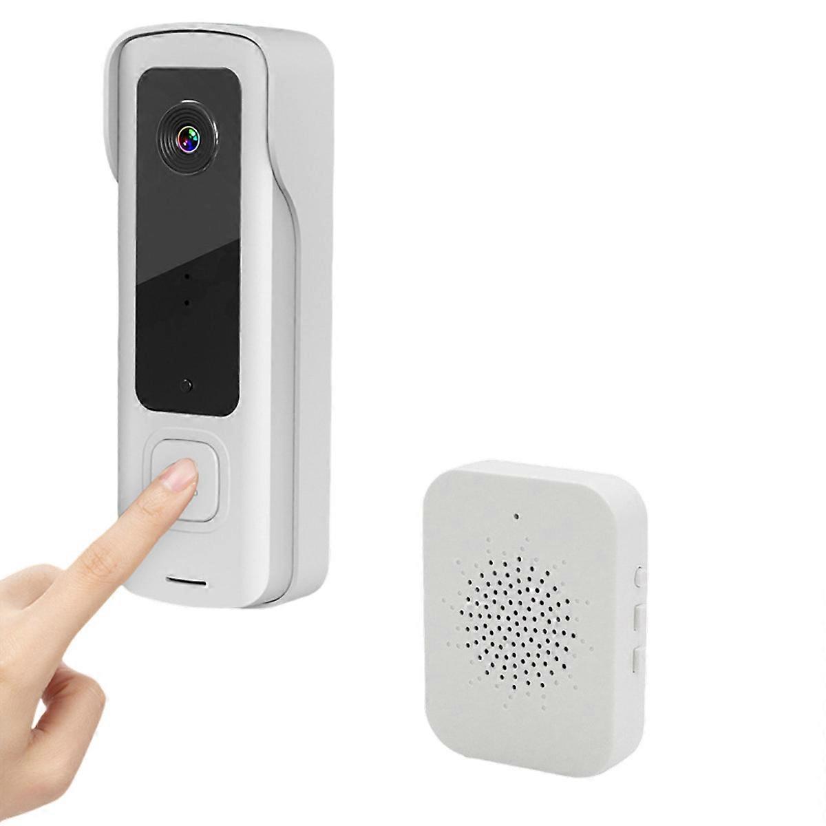 WiFi intelligent trådløs visuell ringeklokke, toveis taleintercom, infrarødt HD-nattsynskamera