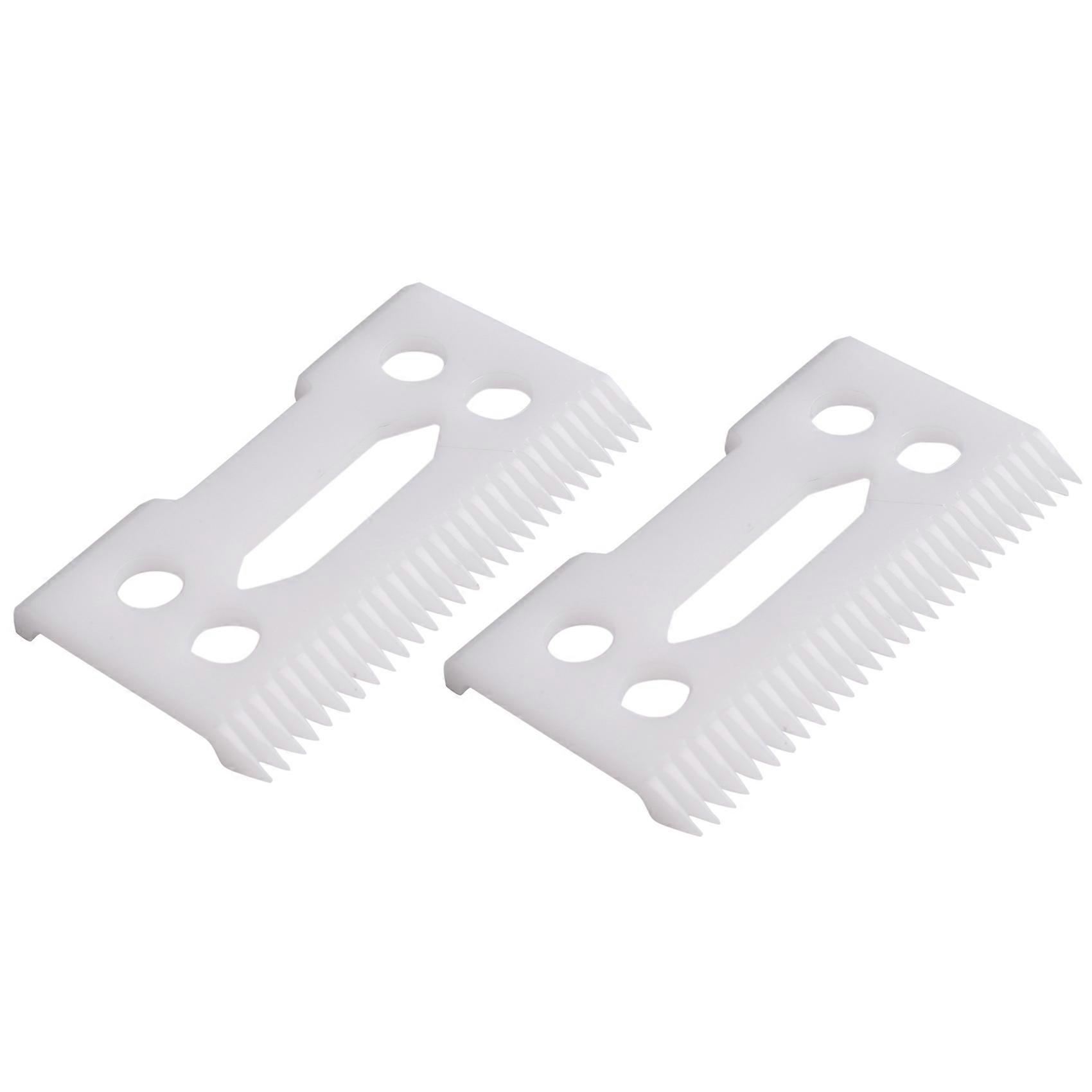 New 2Pcs 28 Teeth Zirconia Ceramic Clipper Blade for Senior Clipper