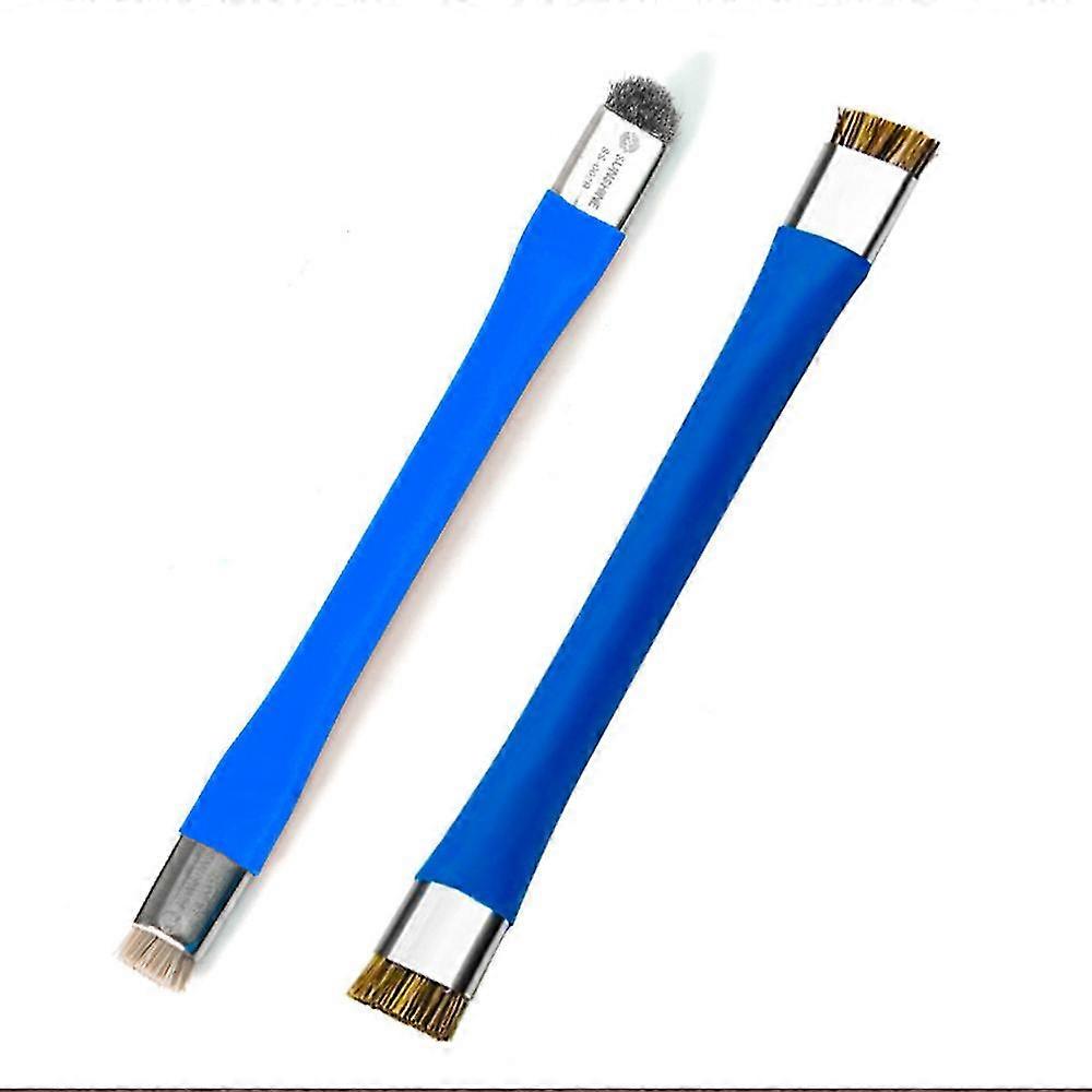 2pcs double head anti-static esd safe hard brush for phone