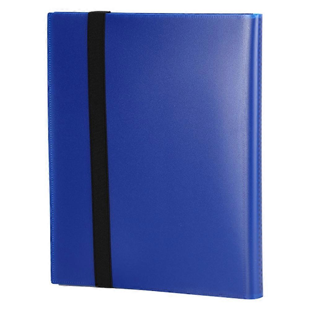 Large Capacity Card Collection Book, Waterproof & Dustproof, Board Game Card Collection Blue