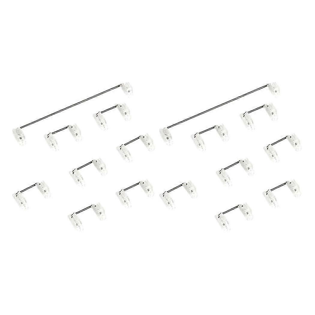 2x Mechanical Keyboard Cherry Mx Switch Pcb Mounted Cherry Stabilizer Clear Transparent Case