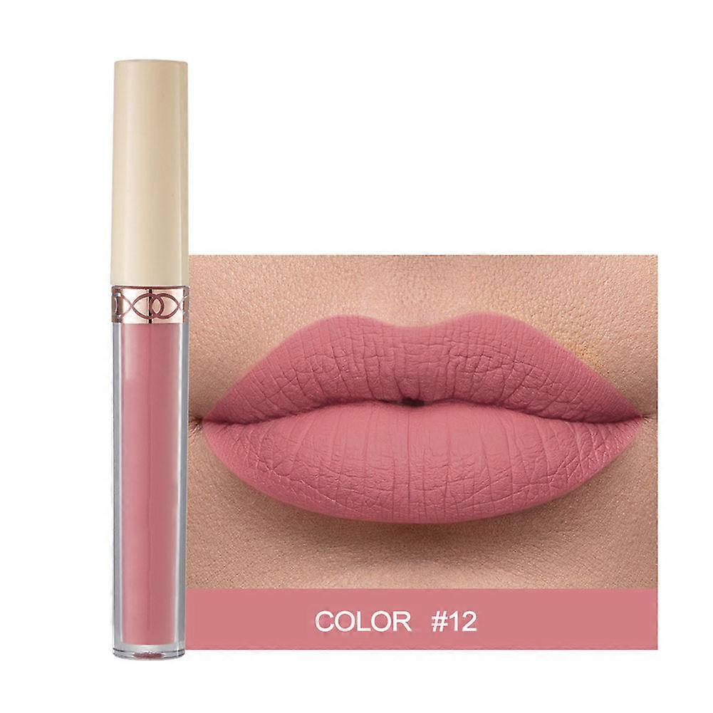 Rose Matte Liquid Lipstick Non-Stick Cup Lip Stick Cosmetic for Travel Party Daily