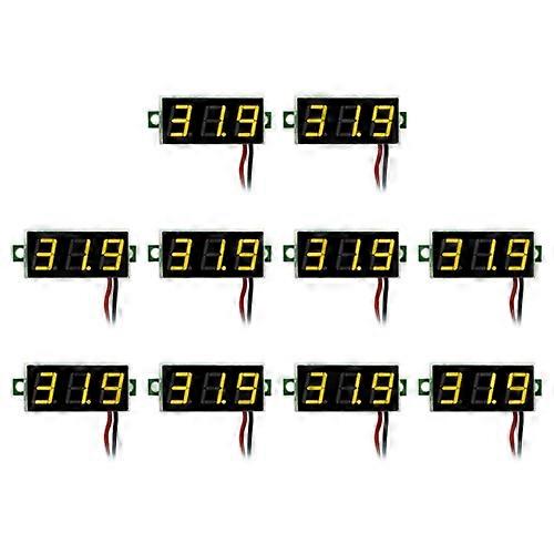10 PCS 0.28 inch 2 Wires Adjustable Digital Voltage Meter