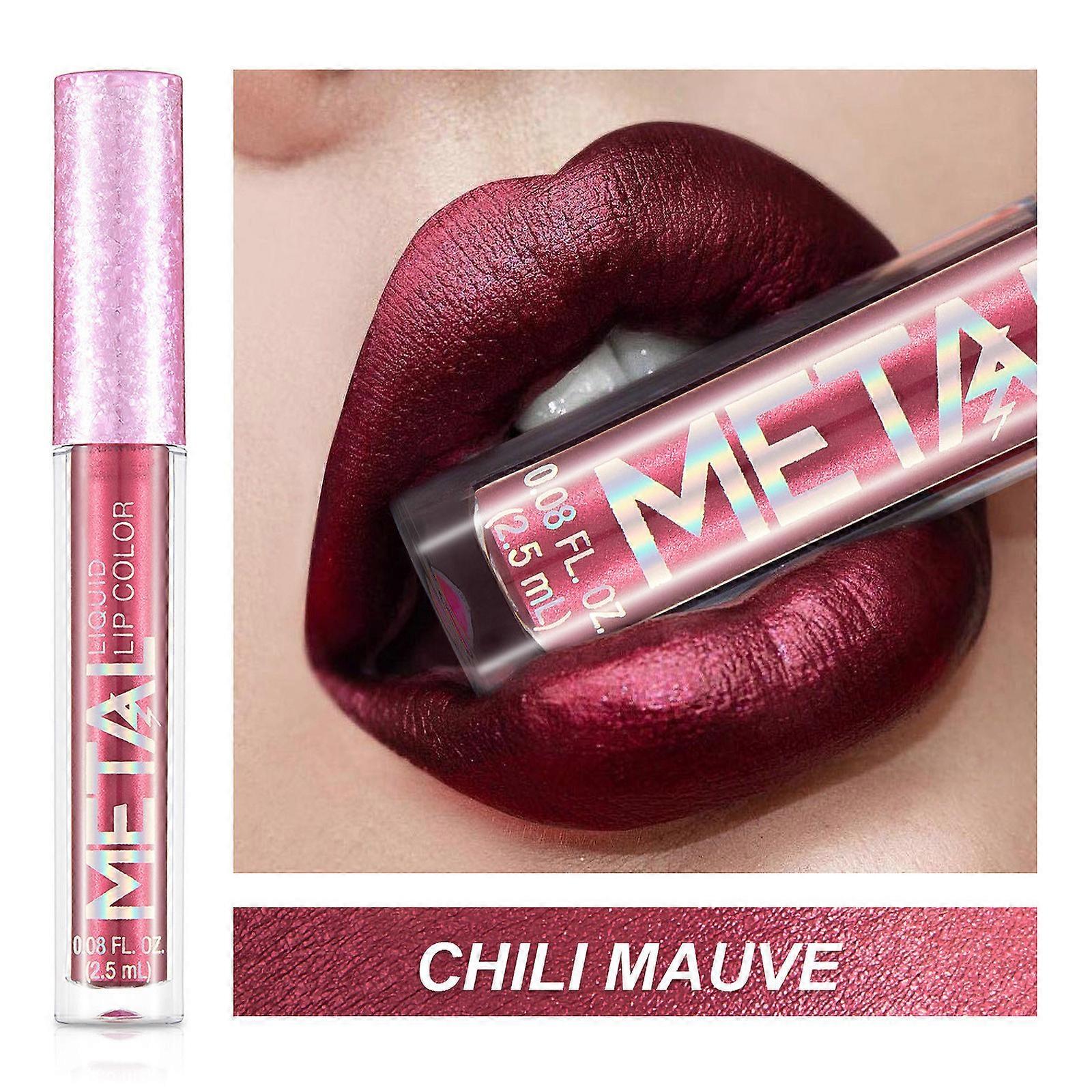 Flüssiger Lippenstift Lipgloss Antihaft-Becher Lippenglasur Make-up Perlmutt2.5ml