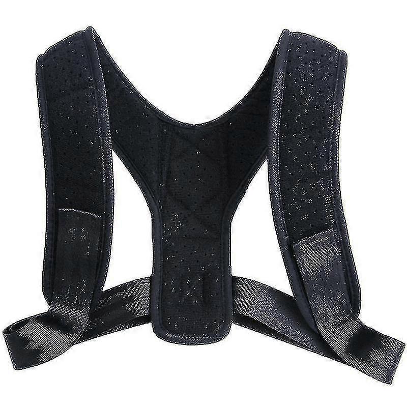Posture Corrector Adjustable Back Shoulder Correction Brace Belt Clavicle Fracture Support(1 Piece,black