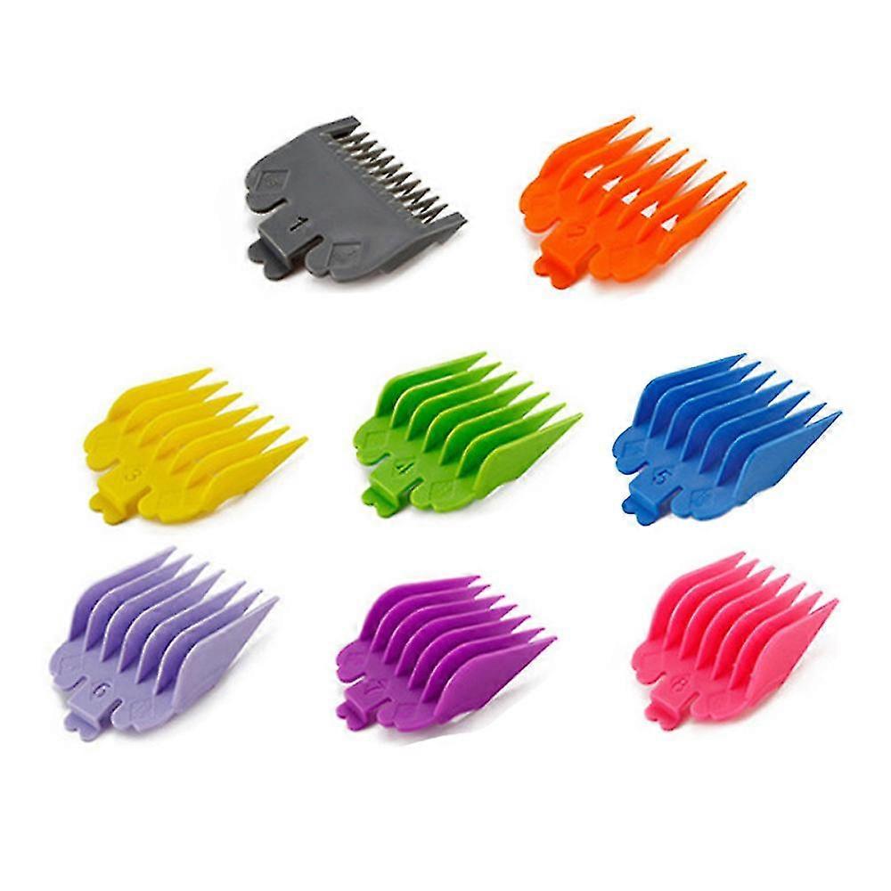 Professional Hair Clipper Guards Guide Combs, 8 Color Hair Clipper Cutting Guides/combs Attachment
