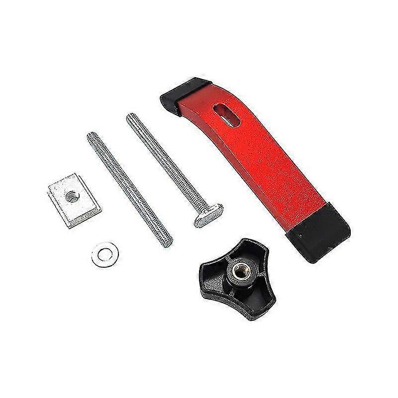 Hold Down Clamp Set Metal M8 Woodworking Thread Clamp Jig Tool Kit(red)
