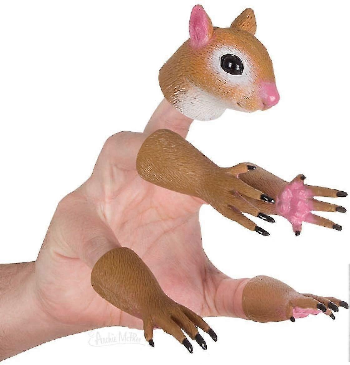 Squirrel Finger Puppet Set, Animals Puppet Show Theater Props, Novelty Toys Weird Stuff Gifts