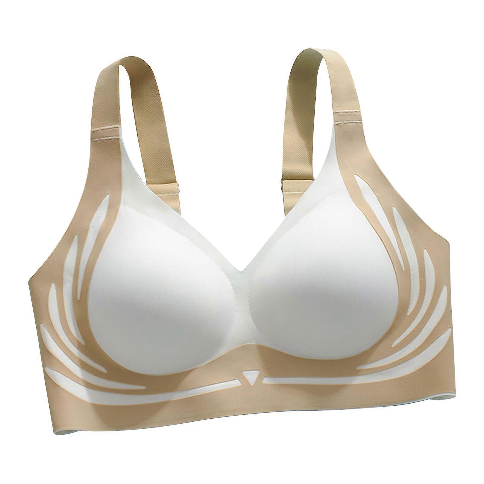Soutien-gorge push-up sans fil anti-affaissement levage Sous-vêtements de confort lavables en machine pour la course à pied