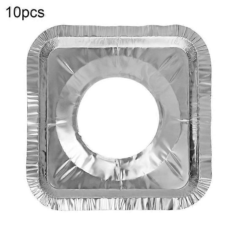 10Pcs Round Square Gas Cooker Burners Stove Bib Cover Aluminum Foil Anti-oil Mat KAESI
